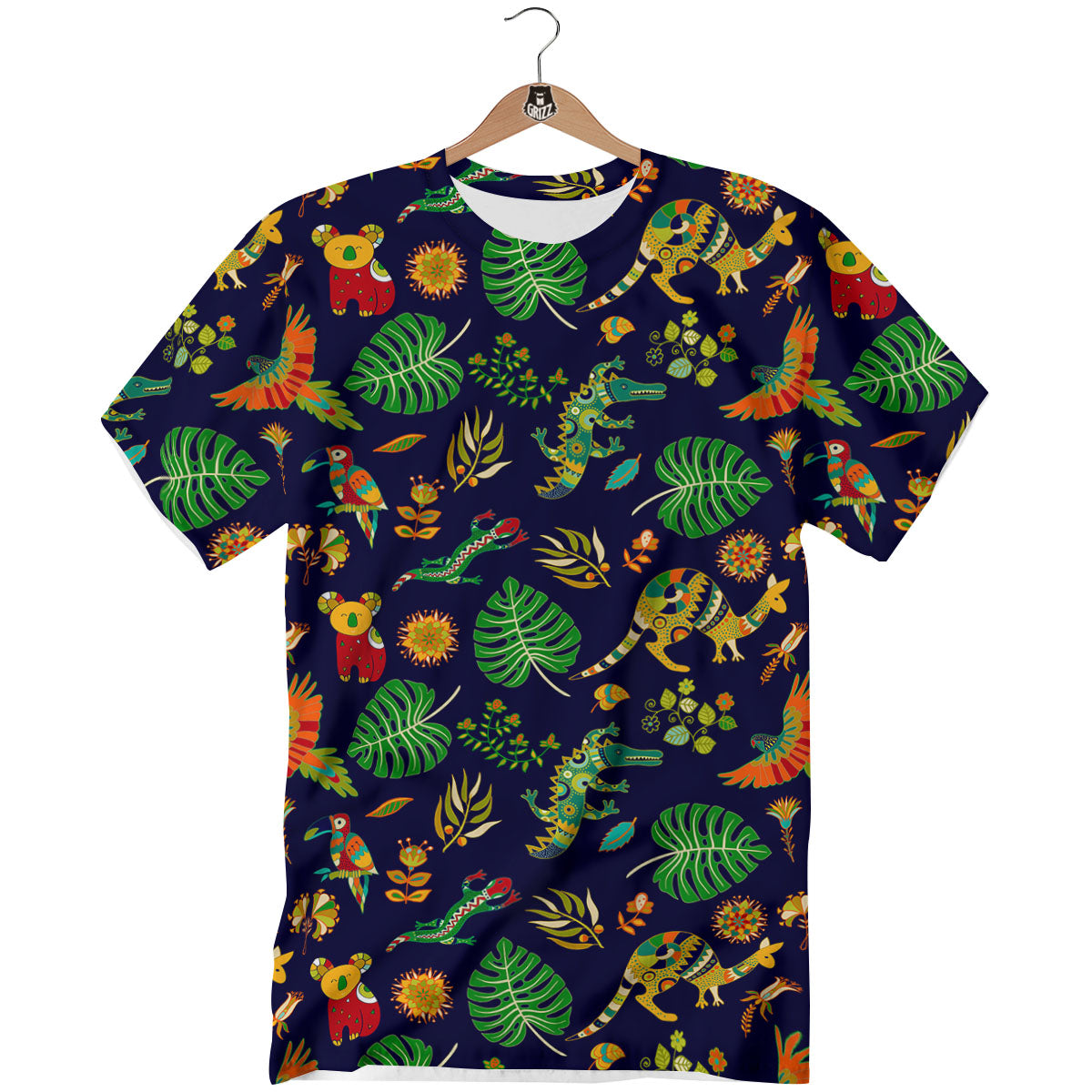 Art Australian Aboriginal Print T-Shirt-grizzshop