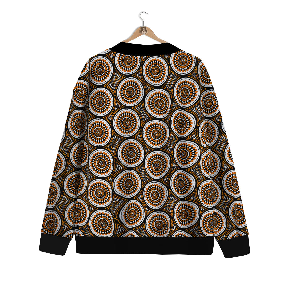 Art Dot Aboriginal Print Pattern Cardigan-grizzshop