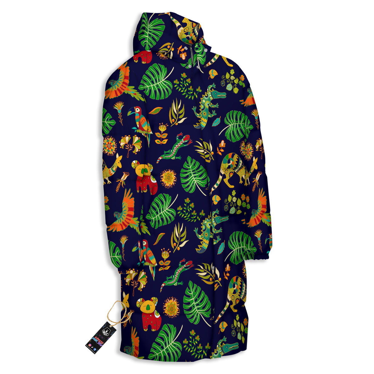 Art Australian Aboriginal Print Long Down Jacket