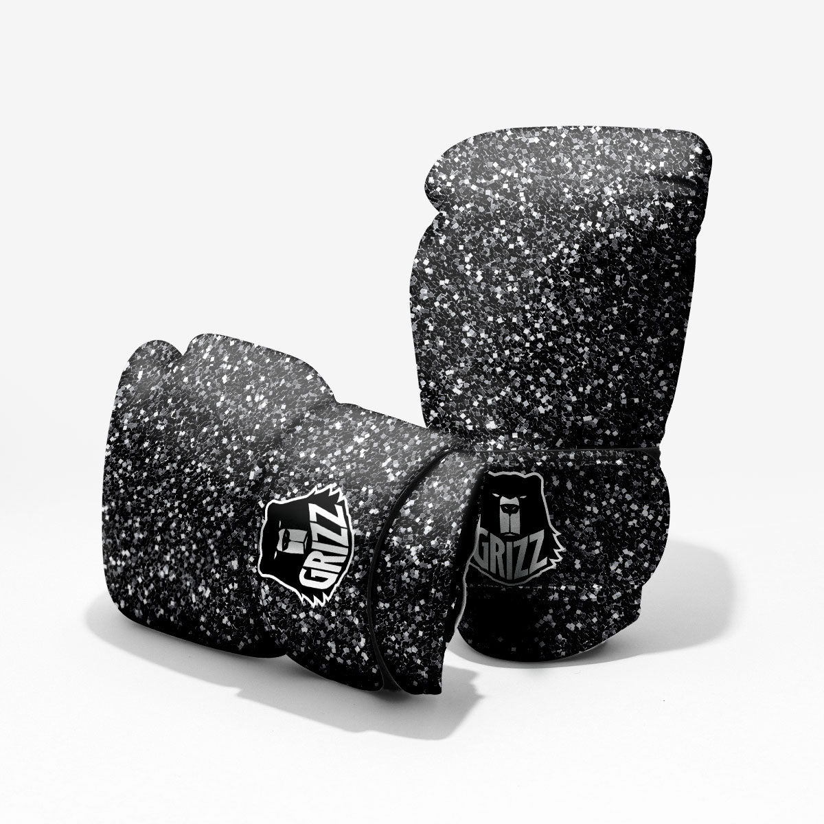 Artwork Black Glitter Print Pro Boxing Glove