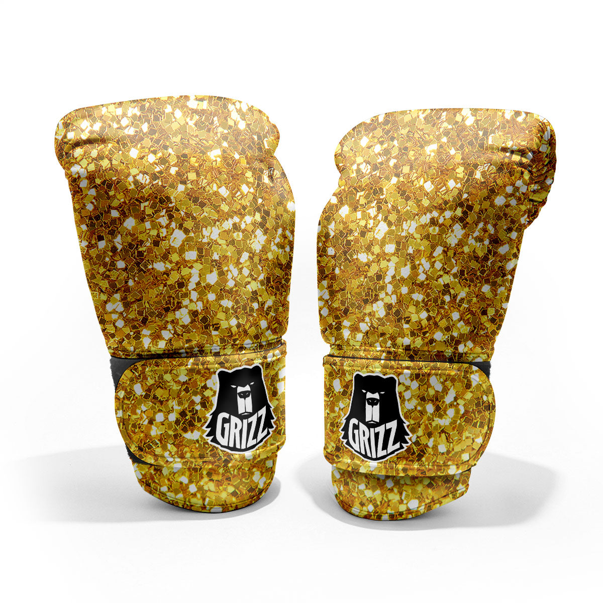Artwork Glitter Gold Print Pro Boxing Glove