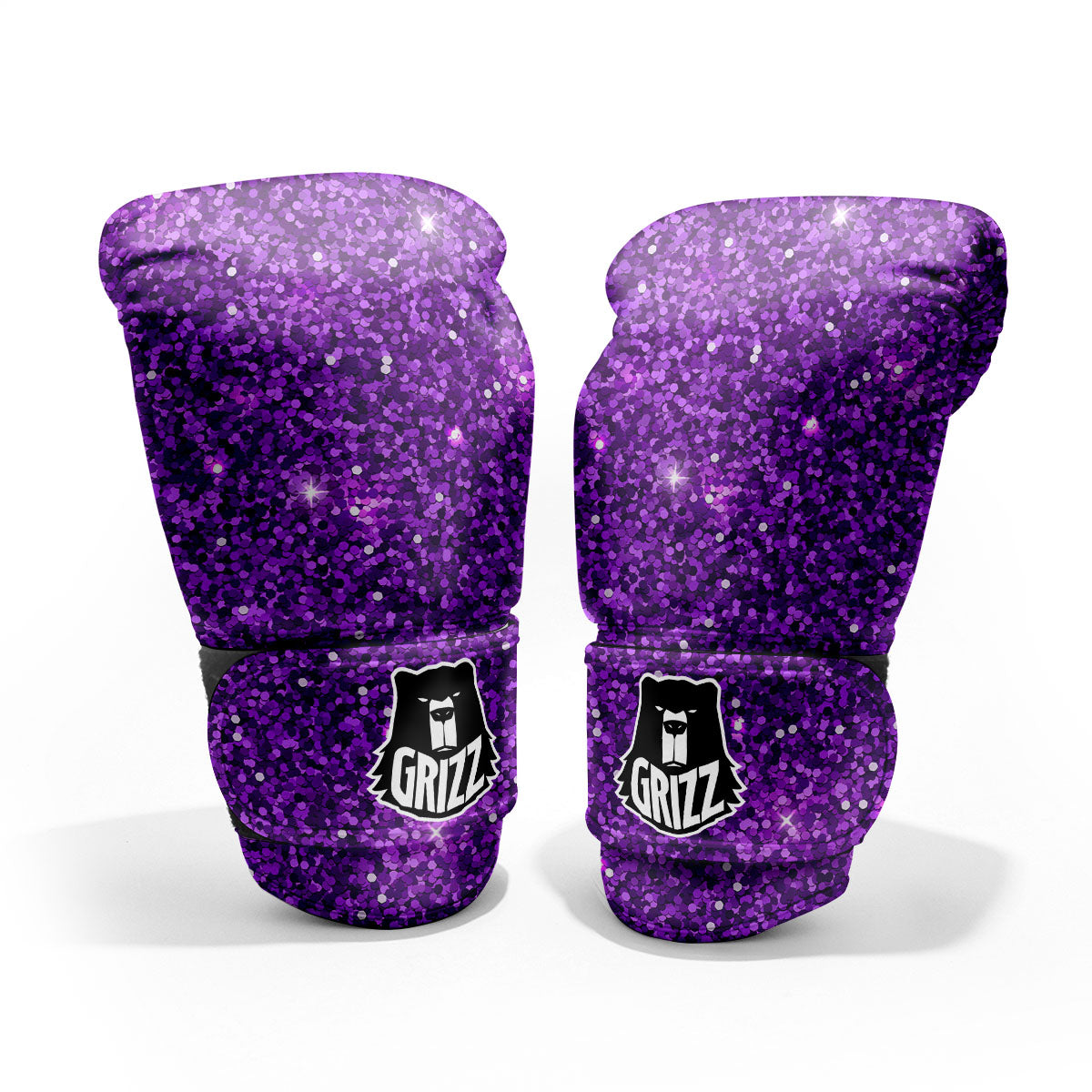 Artwork Glitter Purple Print Pro Boxing Glove