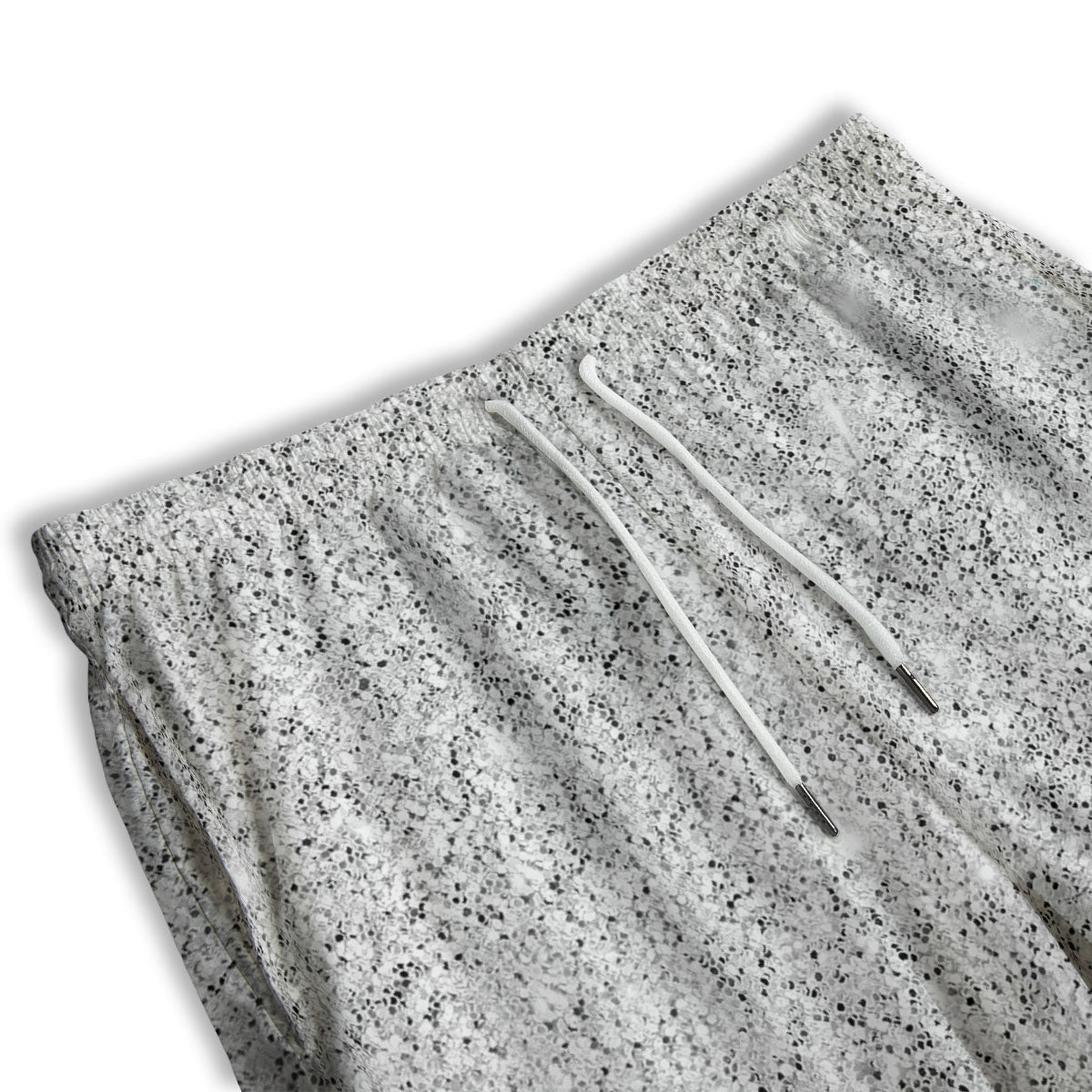 Artwork Glitter Silver Print Men's Athletic Shorts
