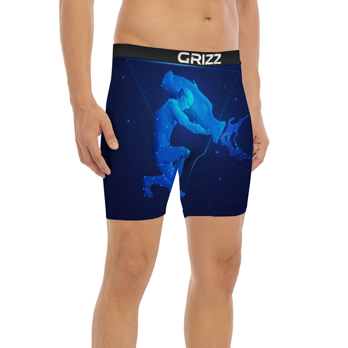 Astrological And Aquarius Signs Print Boxer Briefs-grizzshop