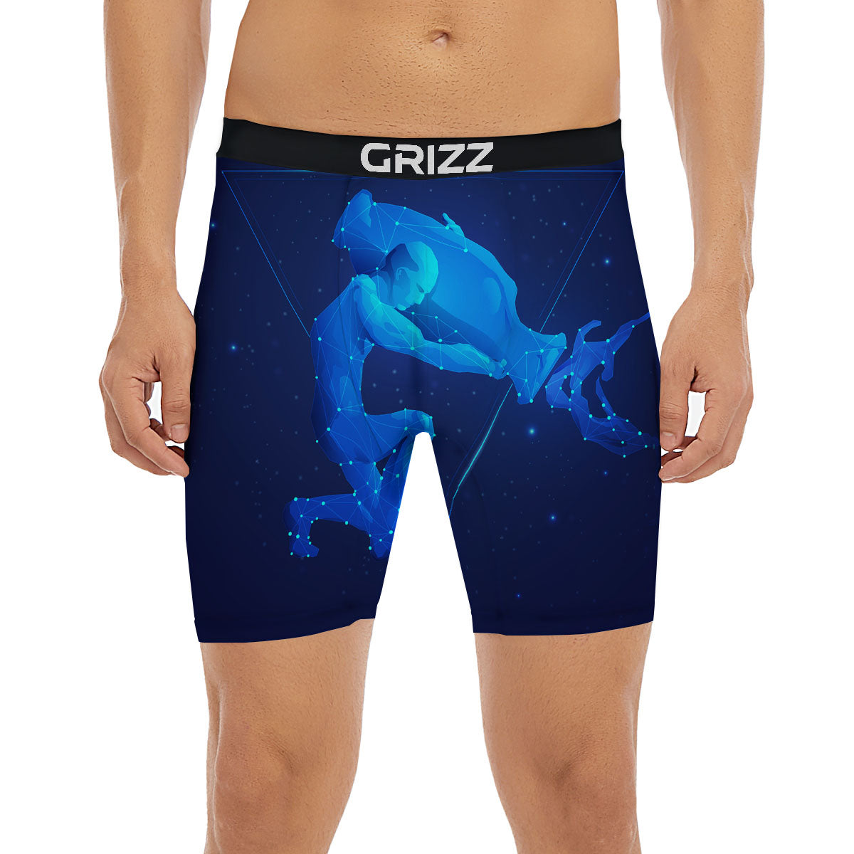 Astrological And Aquarius Signs Print Boxer Briefs-grizzshop