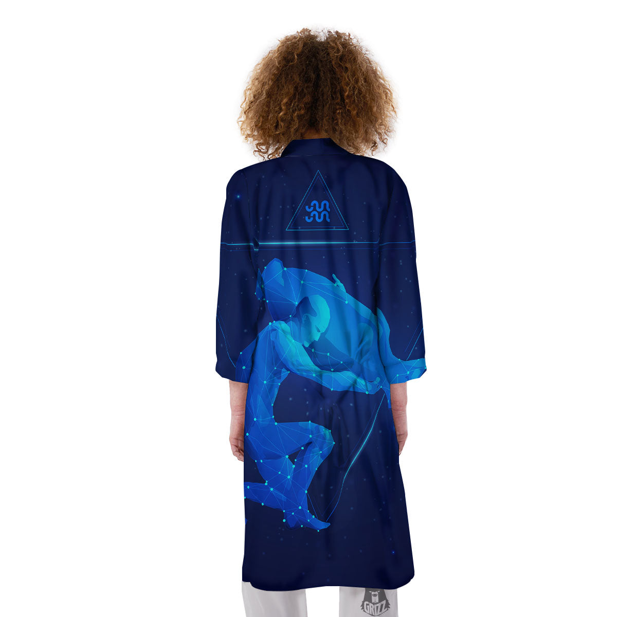 Astrological And Aquarius Signs Print Kimono-grizzshop