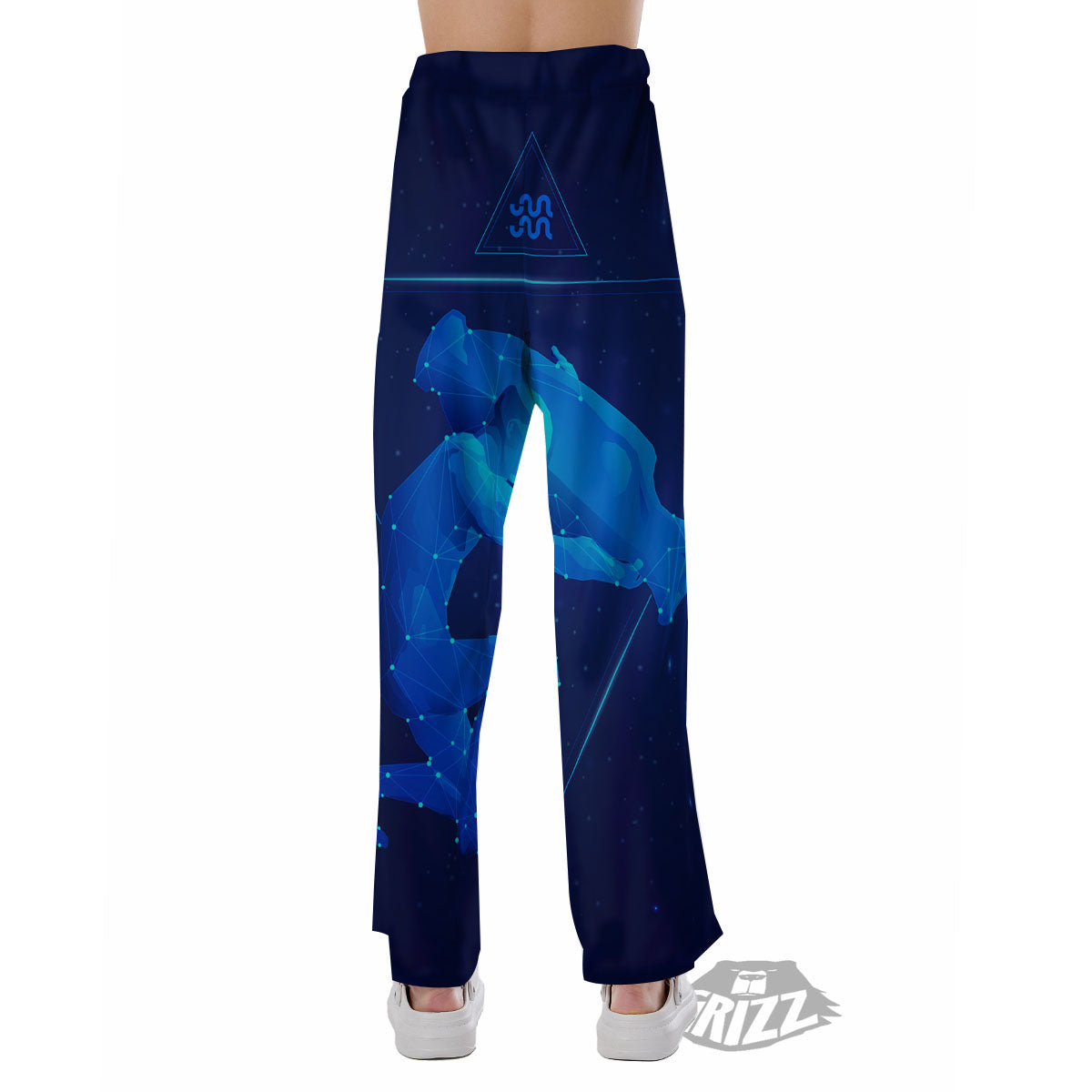 Astrological And Aquarius Signs Print Pajama Pants-grizzshop