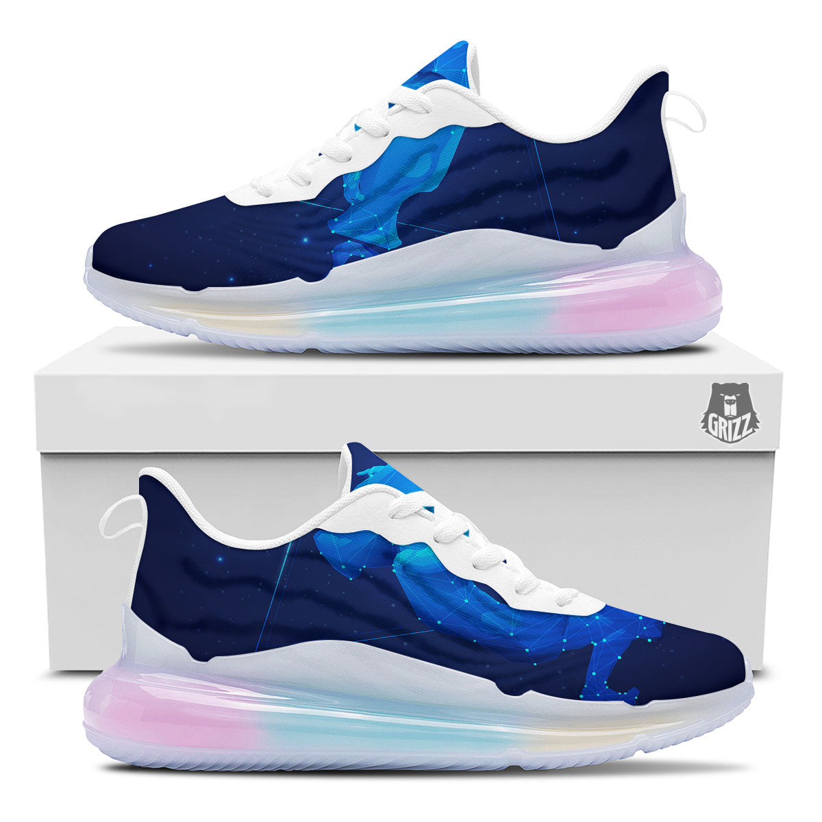Astrological And Aquarius Signs Print Running Sneakers-grizzshop