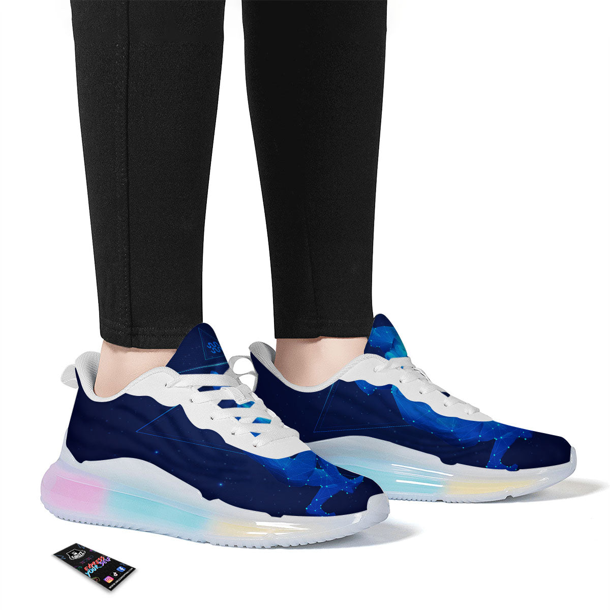 Astrological And Aquarius Signs Print Running Sneakers-grizzshop