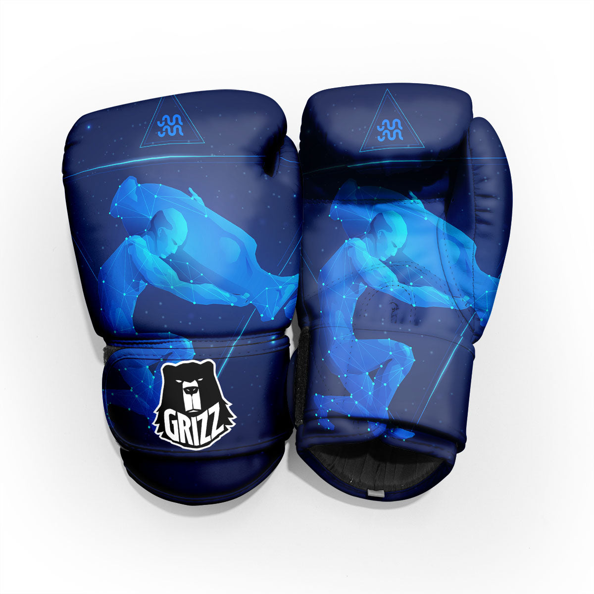 Astrological And Aquarius Signs Print Pro Boxing Glove