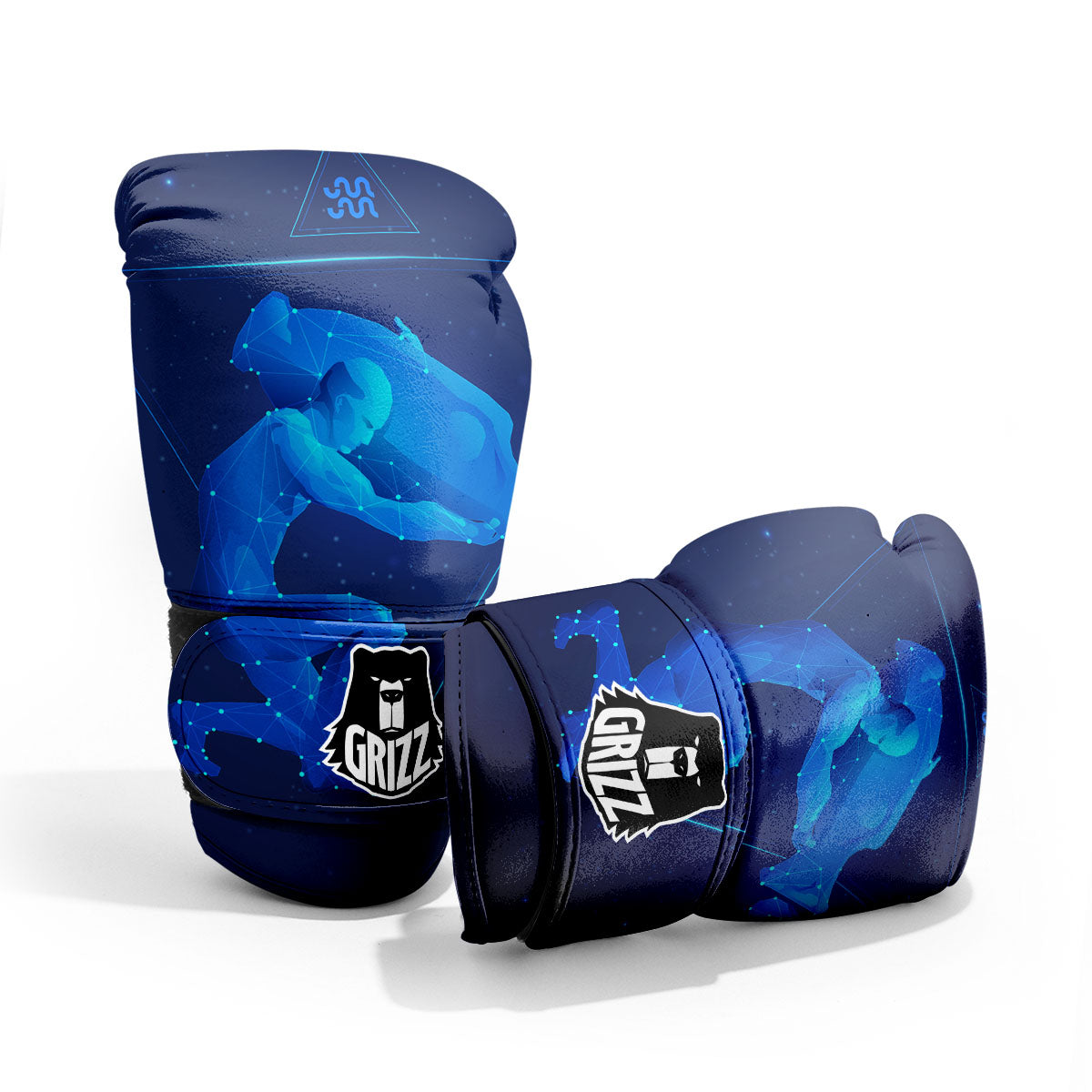 Astrological And Aquarius Signs Print Pro Boxing Glove