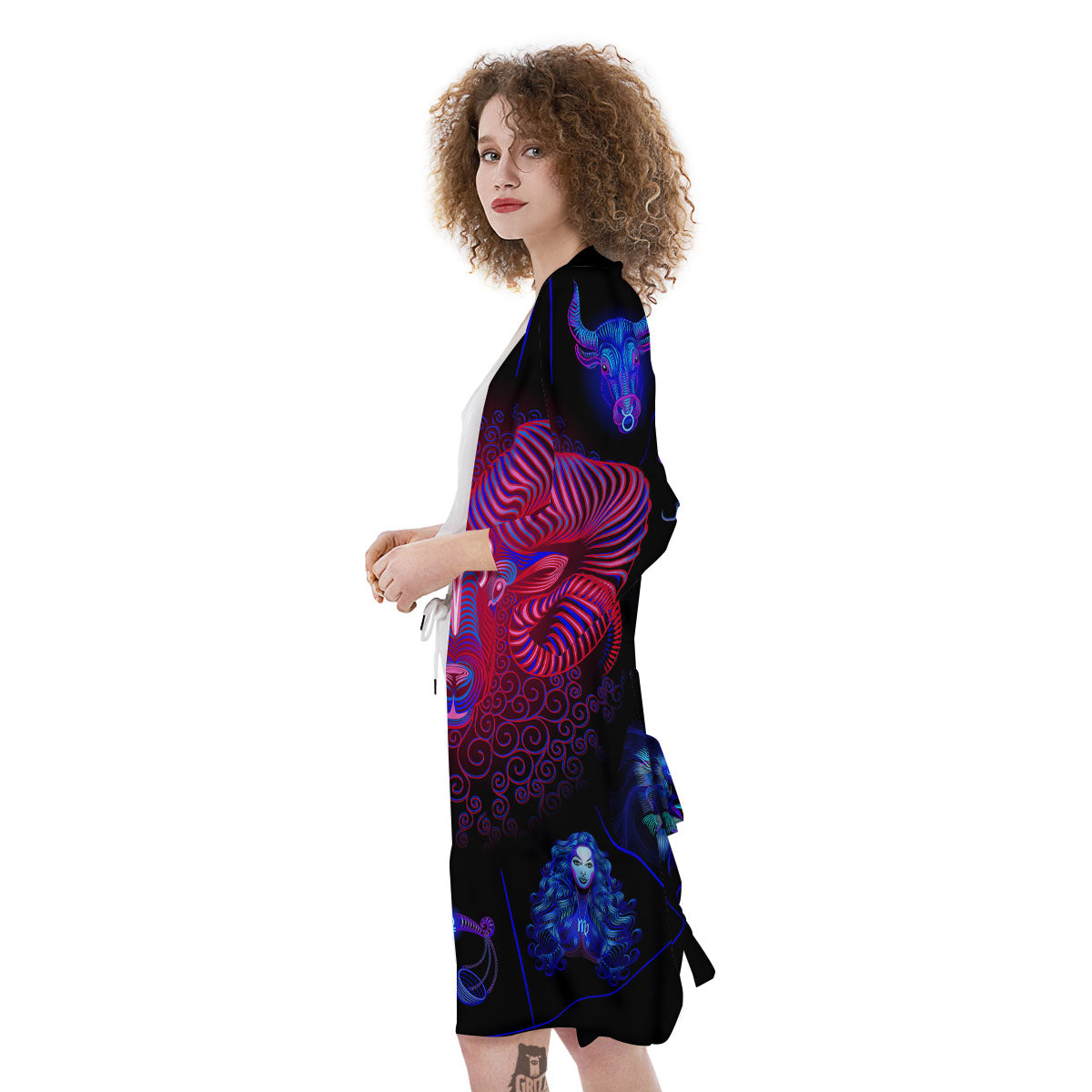 Astrological And Aries Signs Print Kimono-grizzshop