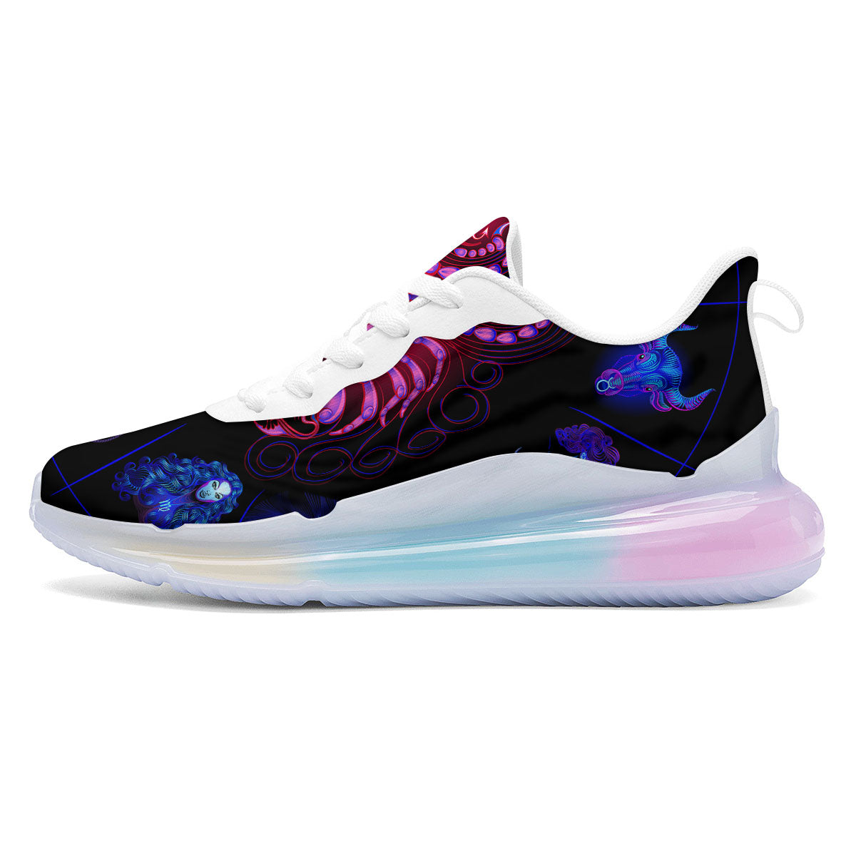 Astrological And Scorpio Signs Print Running Sneakers-grizzshop