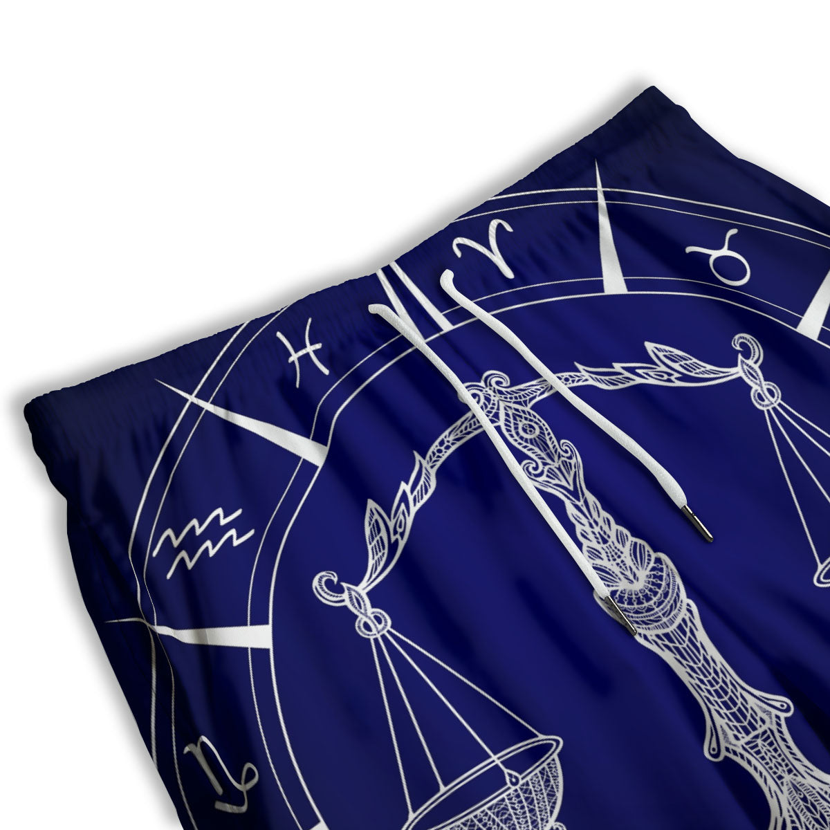 Astrological Libra Signs Libra Print Men's Athletic Shorts