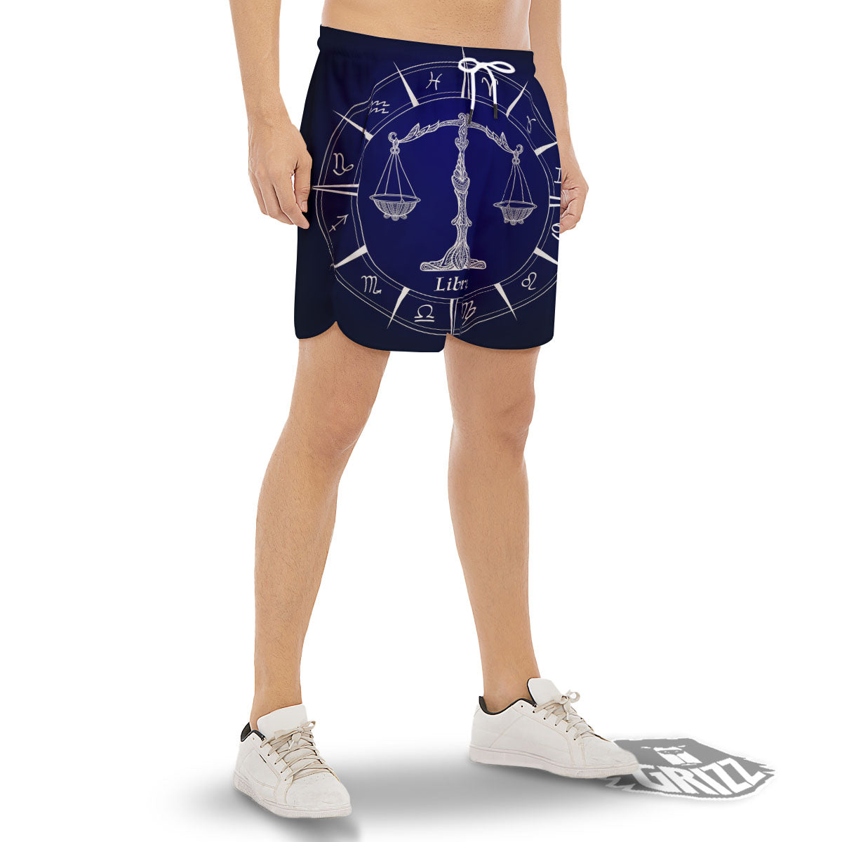 Astrological Libra Signs Libra Print Men's Gym Shorts-grizzshop
