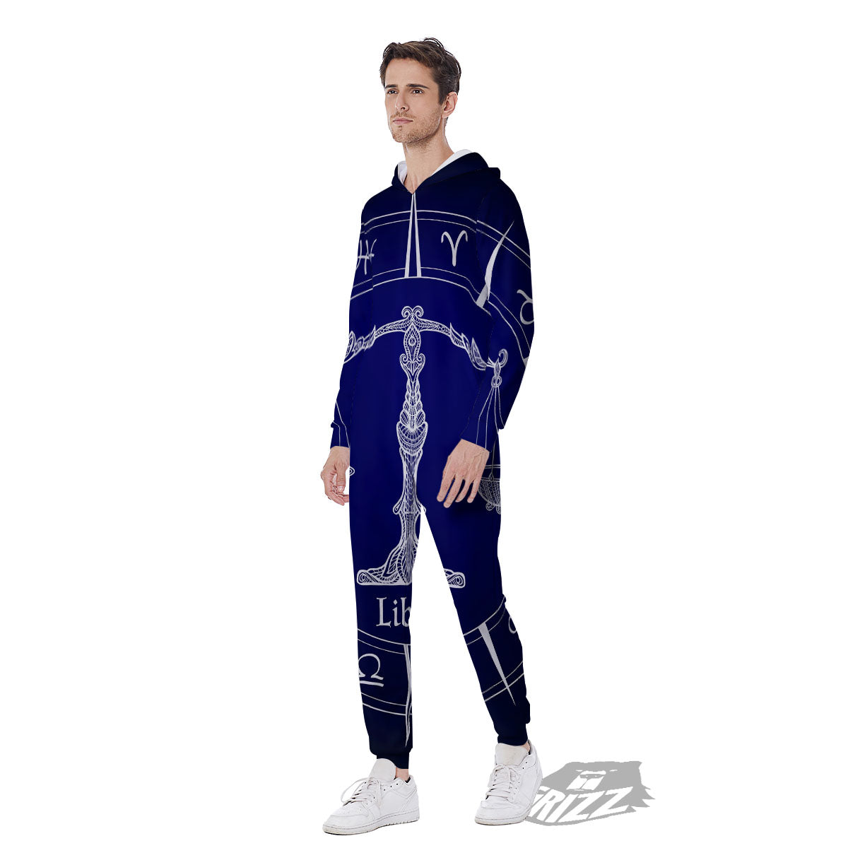 Astrological Libra Signs Libra Print Men's Jumpsuit-grizzshop