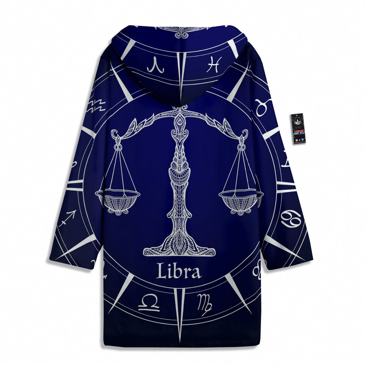 Astrological Libra Signs Libra Print Men's Windbreaker Jacket-grizzshop