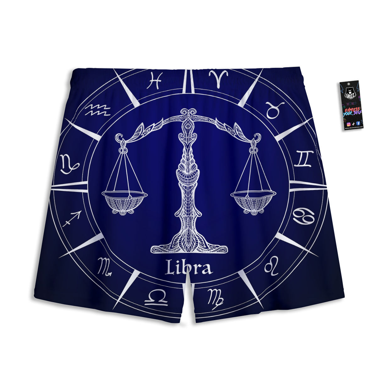 Astrological Libra Signs Libra Print Mesh Shorts