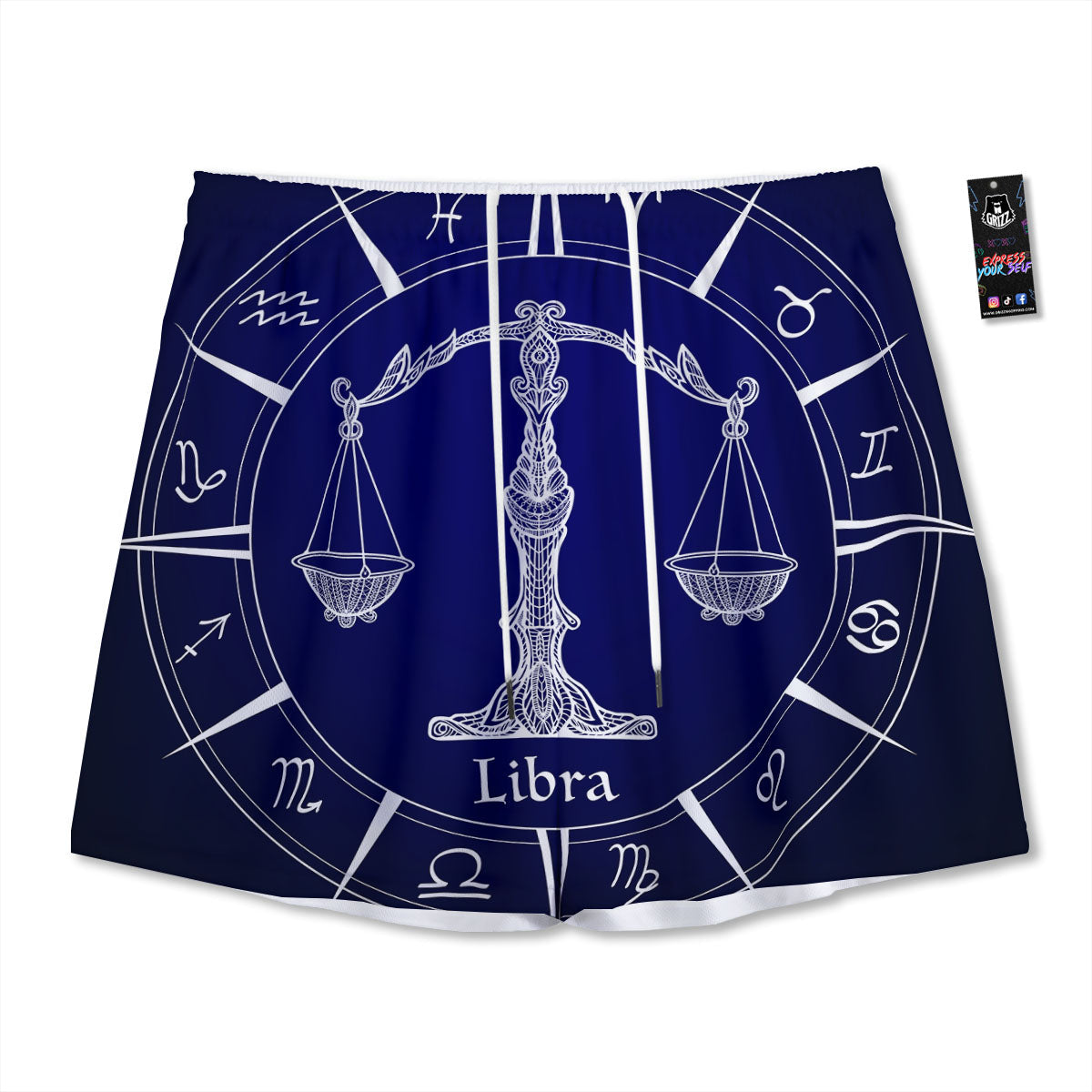 Astrological Libra Signs Libra Print Mesh Shorts