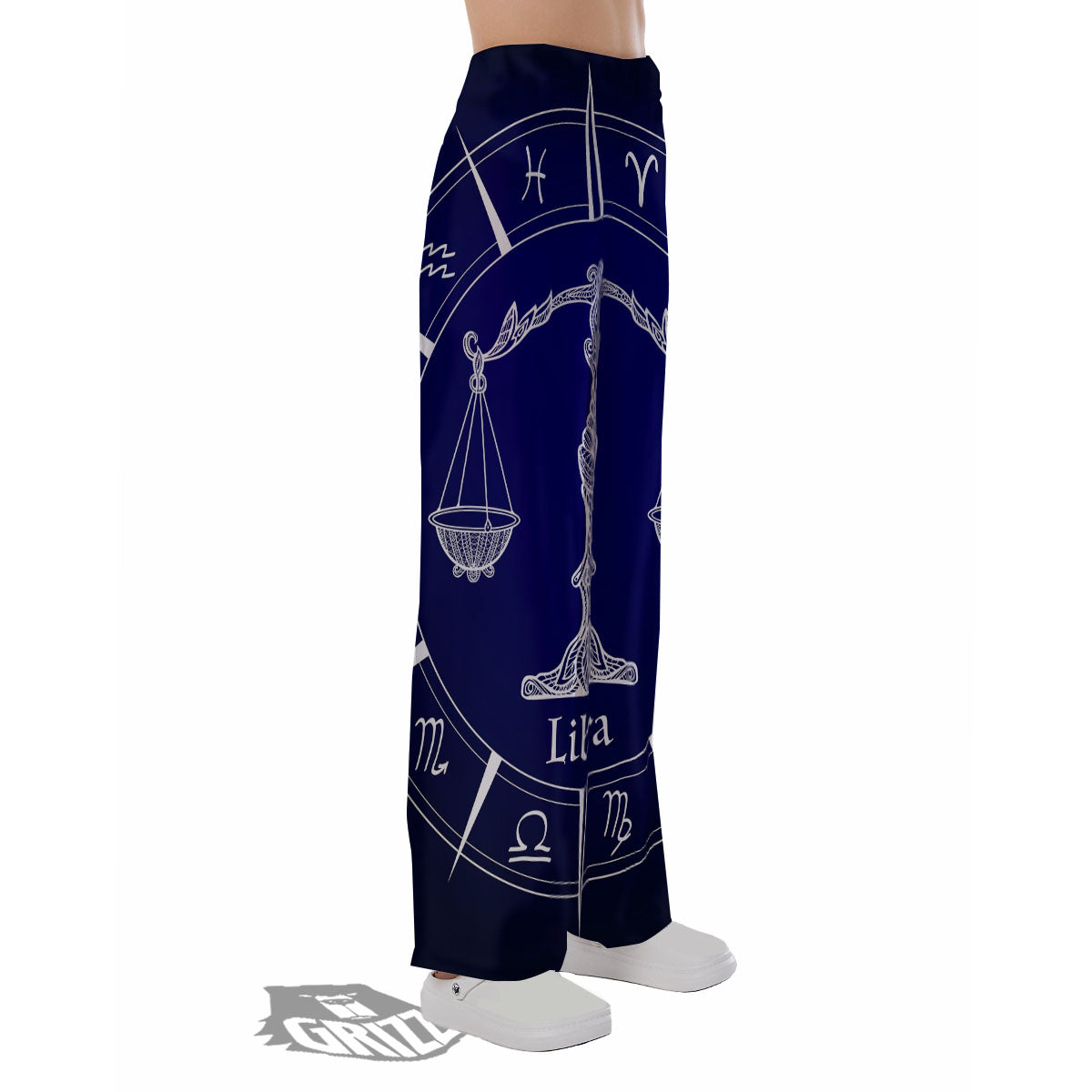 Astrological Libra Signs Libra Print Pajama Pants-grizzshop