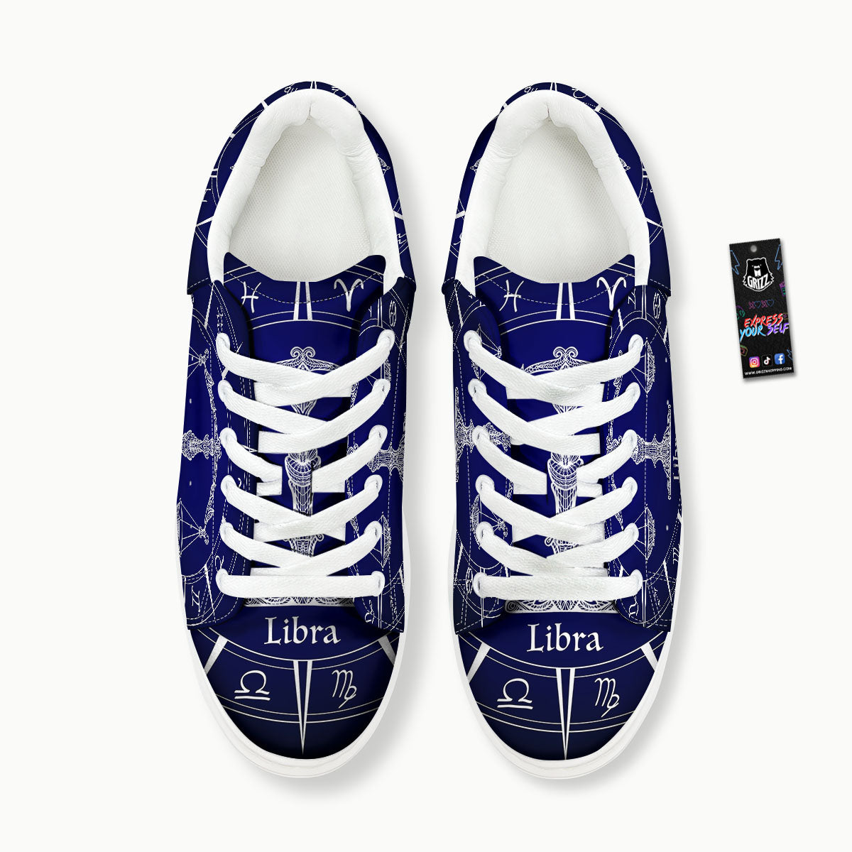 Astrological Libra Signs Libra Print Platform Shoes-grizzshop