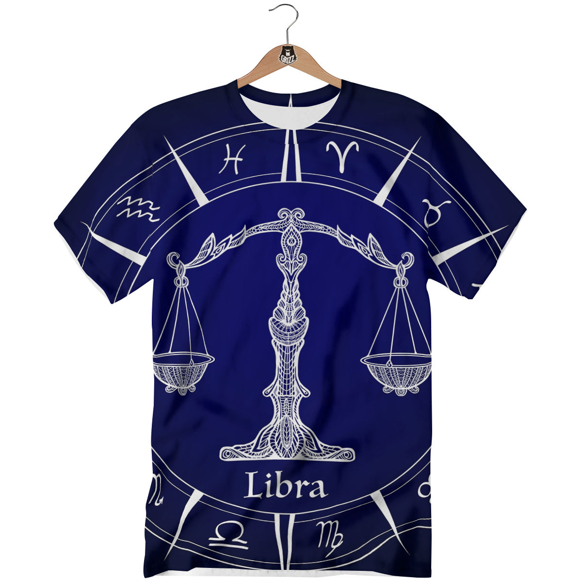 Astrological Libra Signs Libra Print T-Shirt-grizzshop