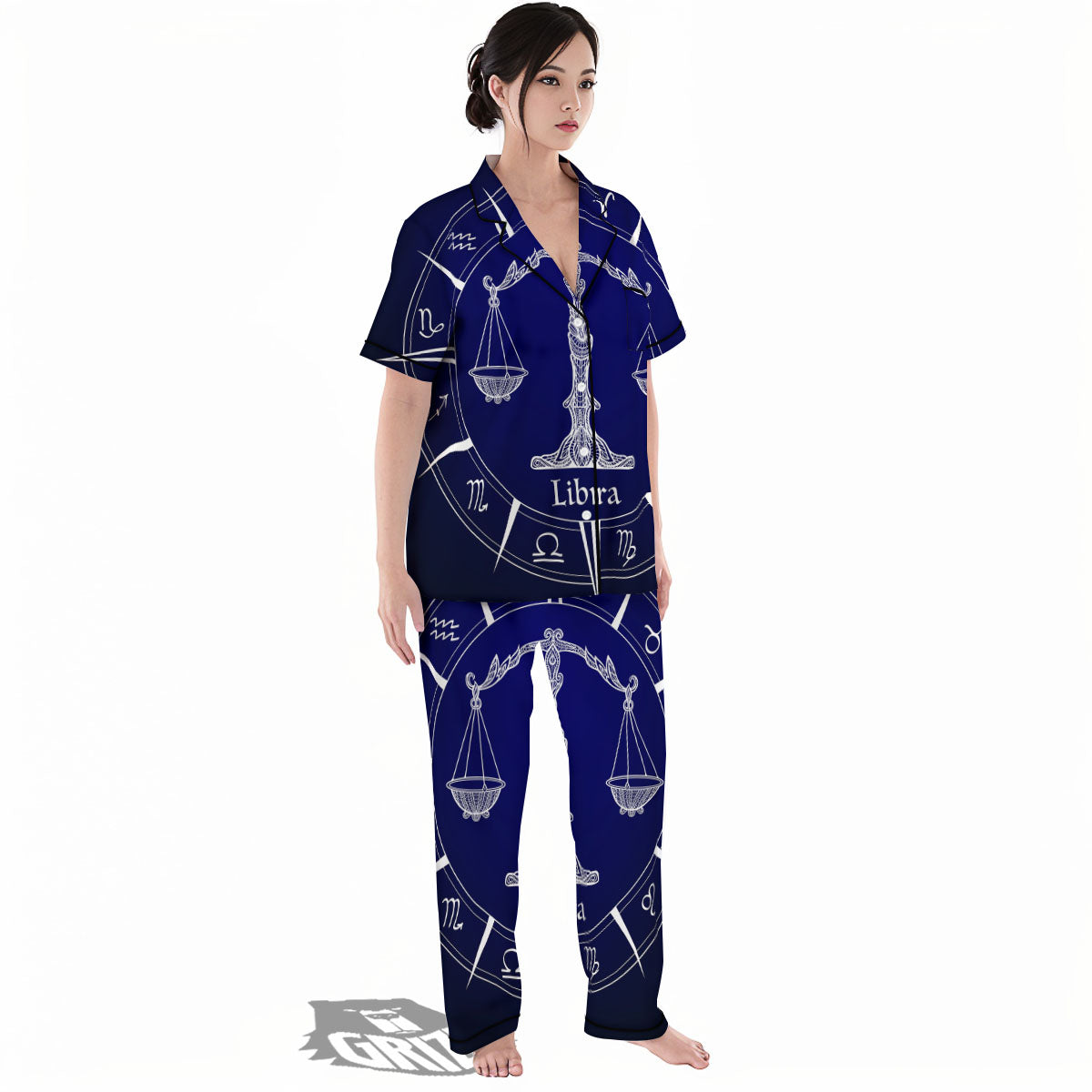 Astrological Libra Signs Libra Print Women's Pajamas Set-grizzshop