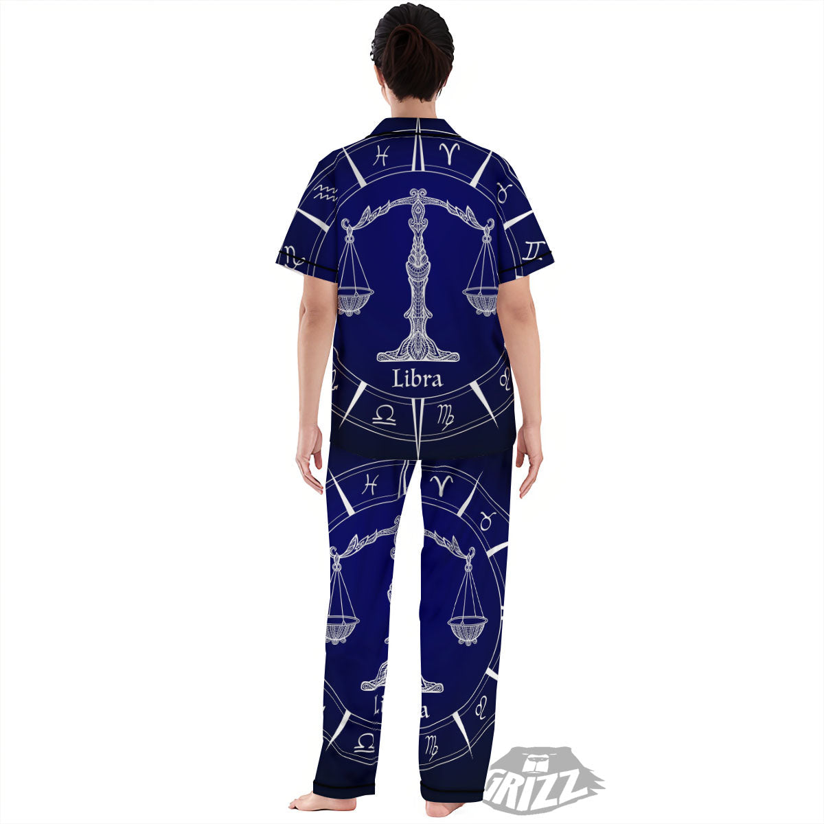 Astrological Libra Signs Libra Print Women's Pajamas Set-grizzshop