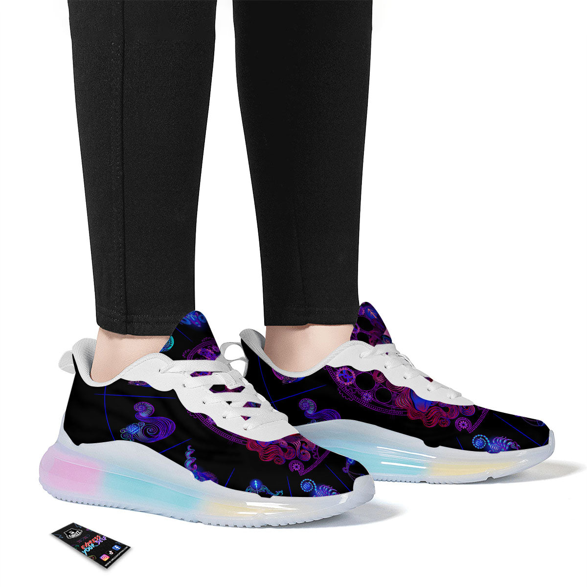 Astrological Signs And Sagittarius Print Running Sneakers-grizzshop