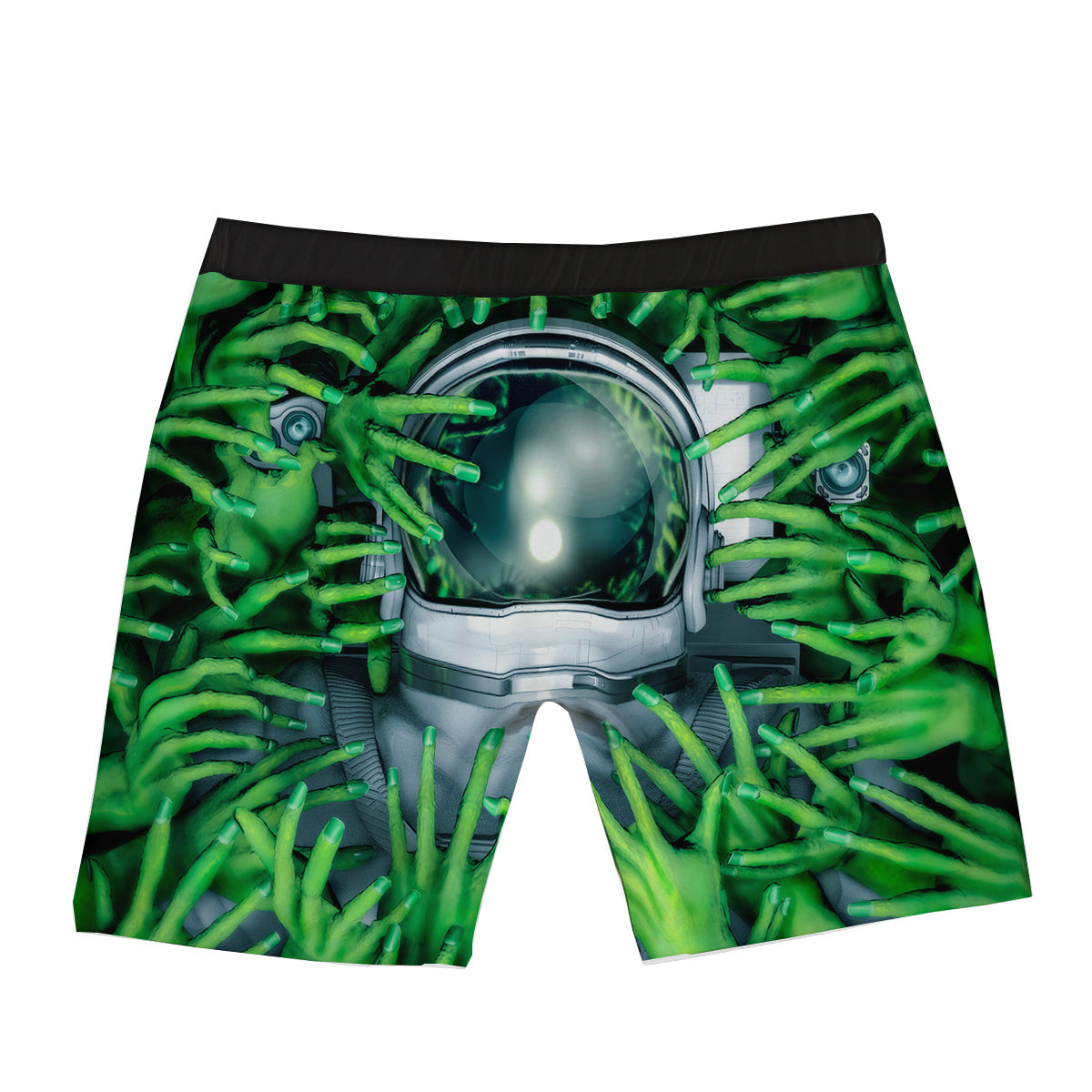Astronaut And Alien Sci Fi Print Boxer Briefs-grizzshop
