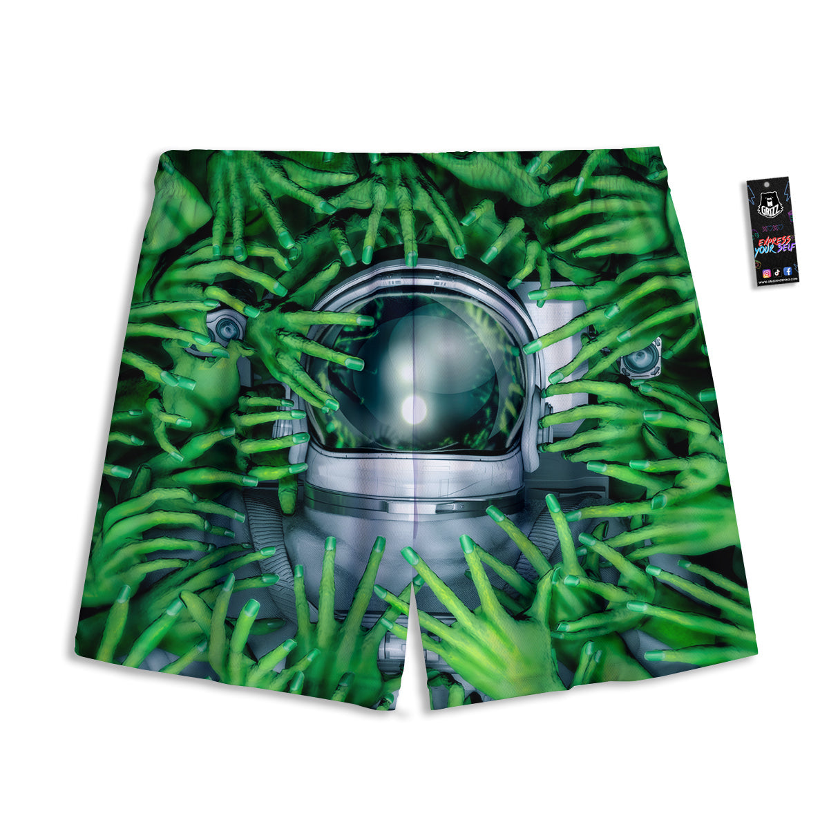 Bull Terrier Doodle Print Pattern Mesh Shorts