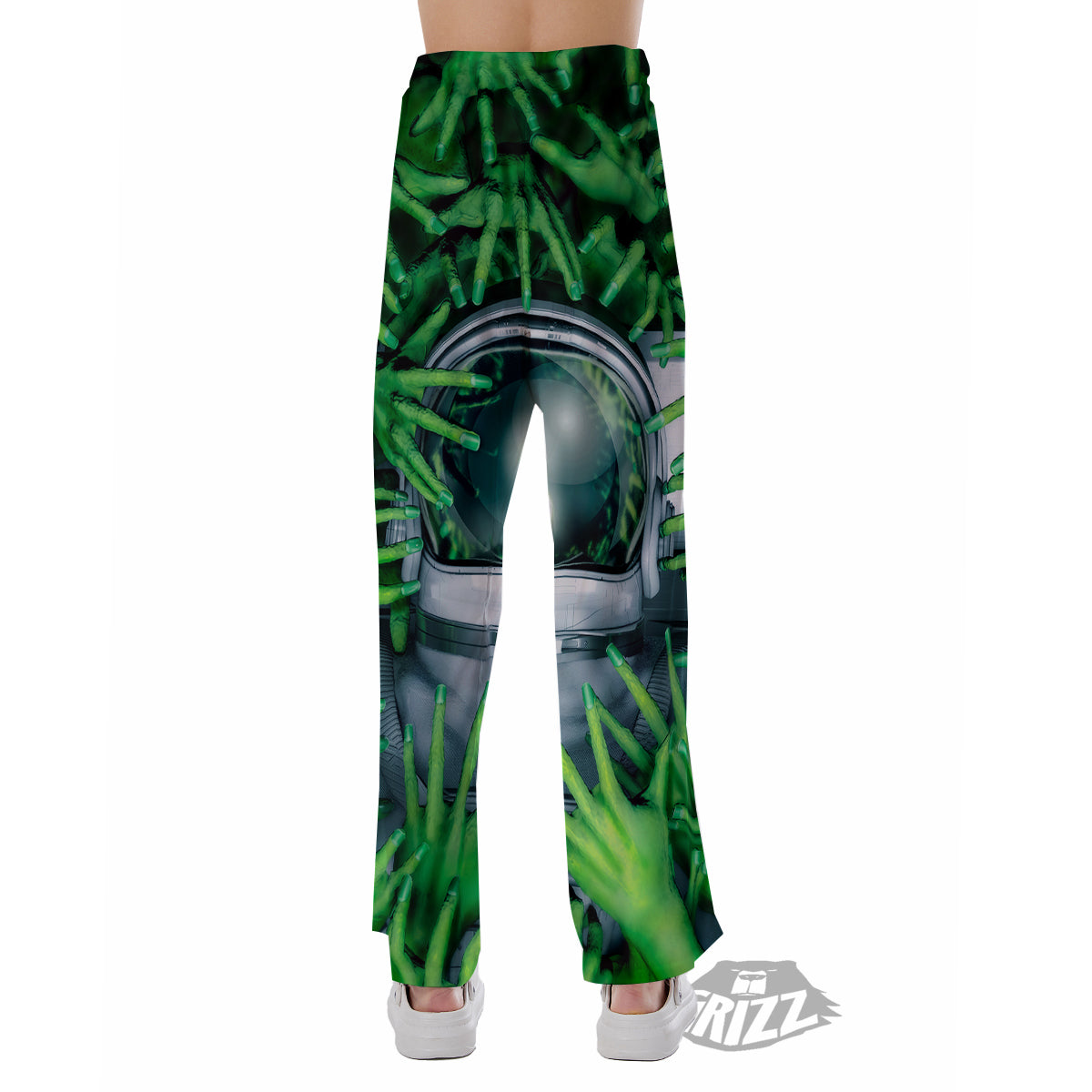 Astronaut And Alien Sci Fi Print Pajama Pants-grizzshop