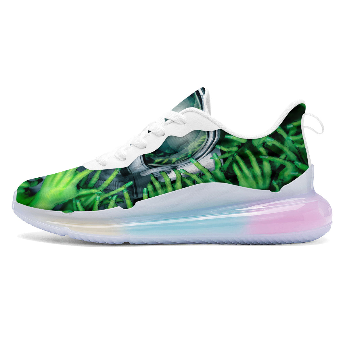 Astronaut And Alien Sci Fi Print Running Sneakers-grizzshop