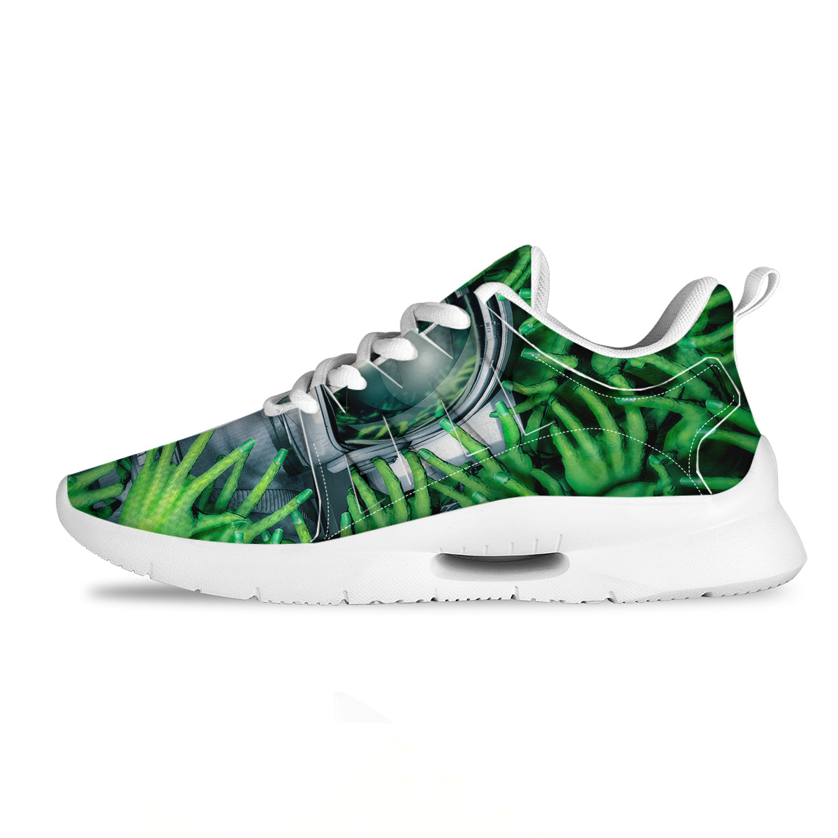 Astronaut And Alien Sci Fi Print Tennis Shoes-grizzshop
