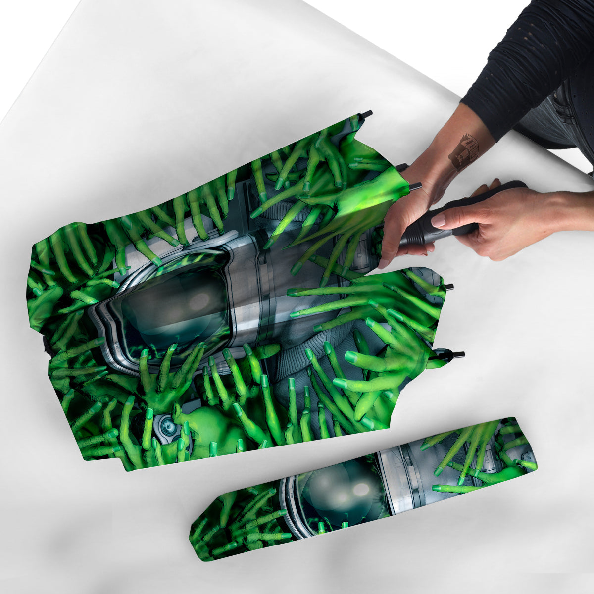 Astronaut And Alien Sci Fi Print Umbrella-grizzshop