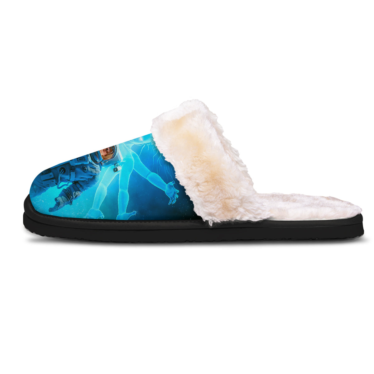 Astronaut And Female Alien Print Slippers-grizzshop