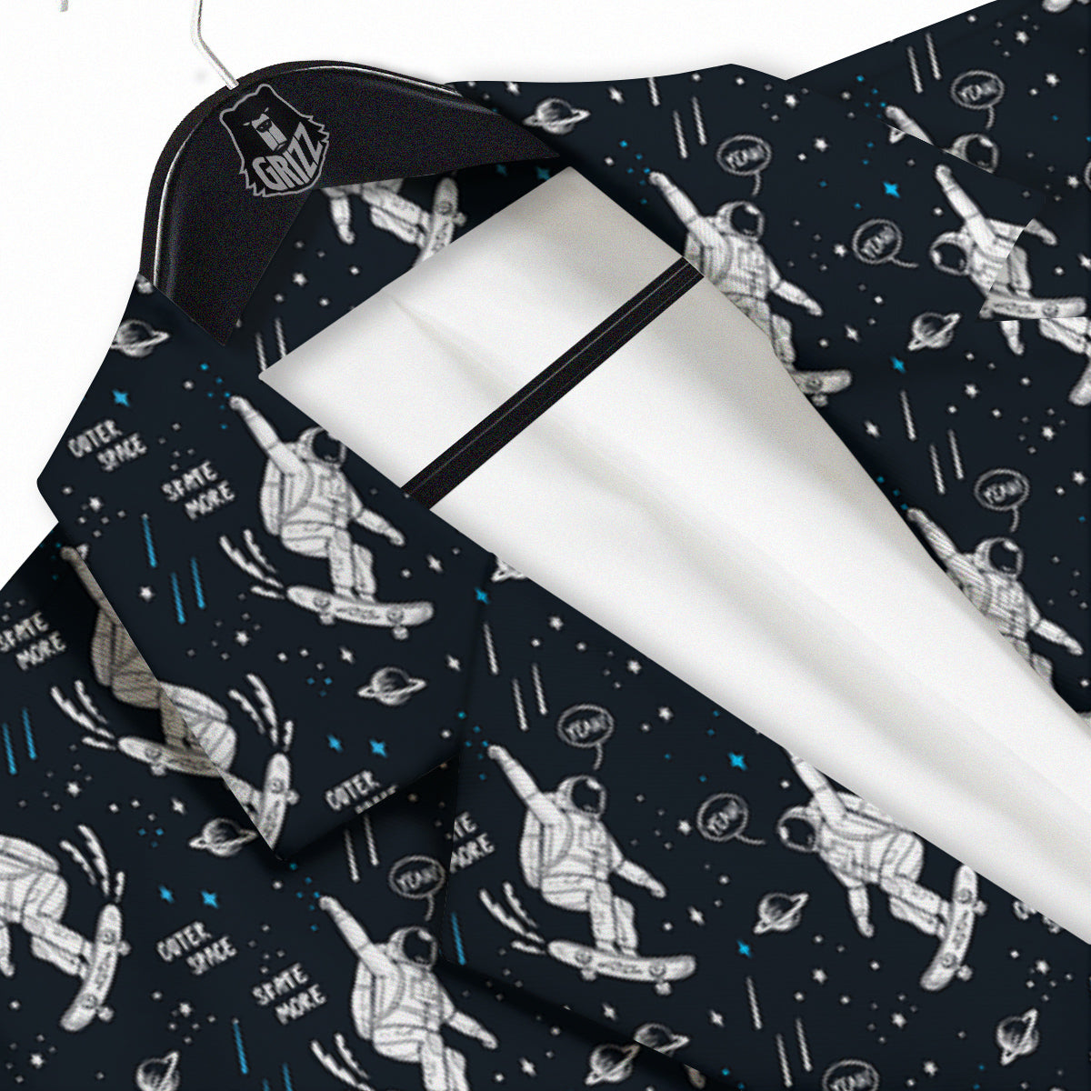 Astronaut Cute Print Pattern Men's Sport Coat-grizzshop