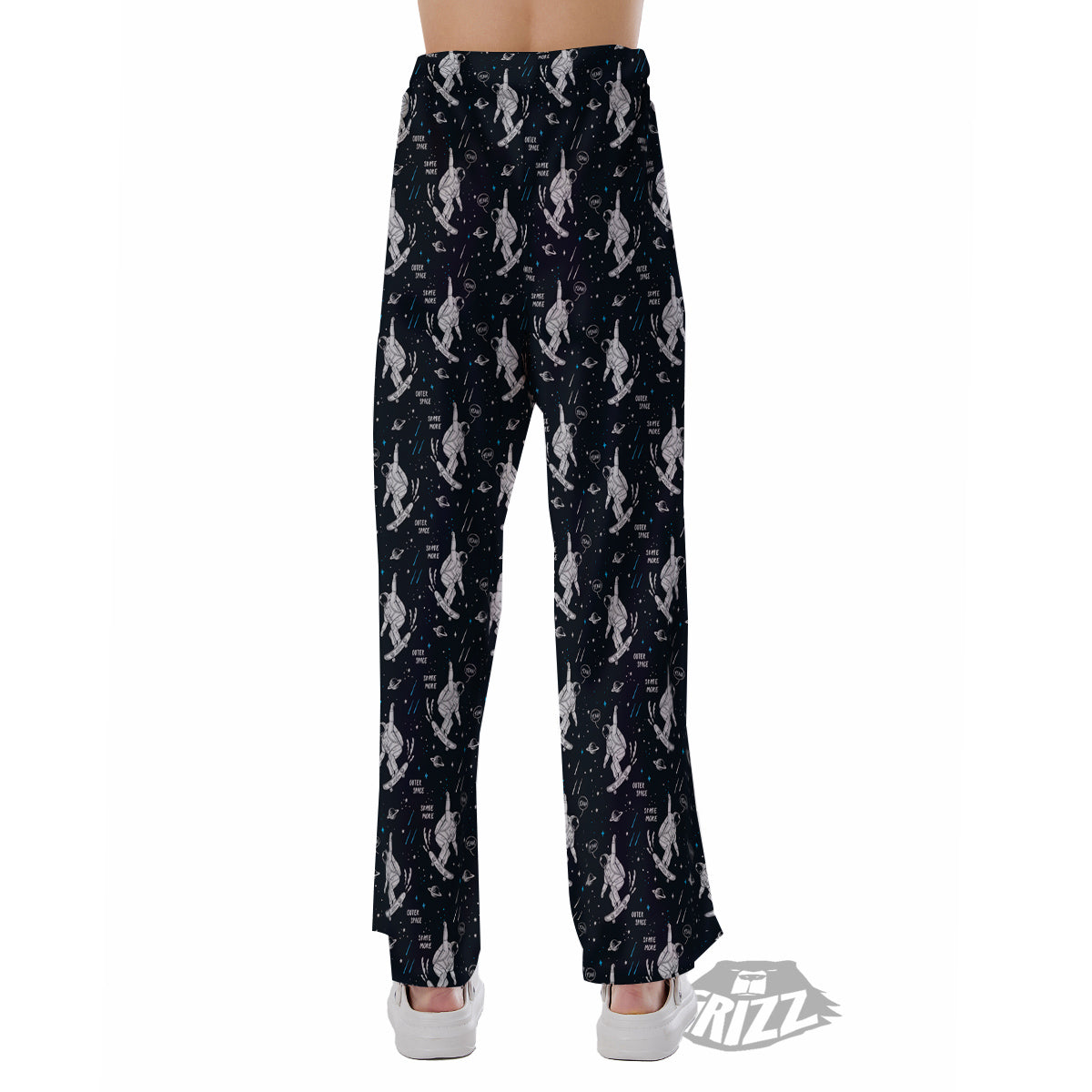 Astronaut Cute Print Pattern Pajama Pants-grizzshop