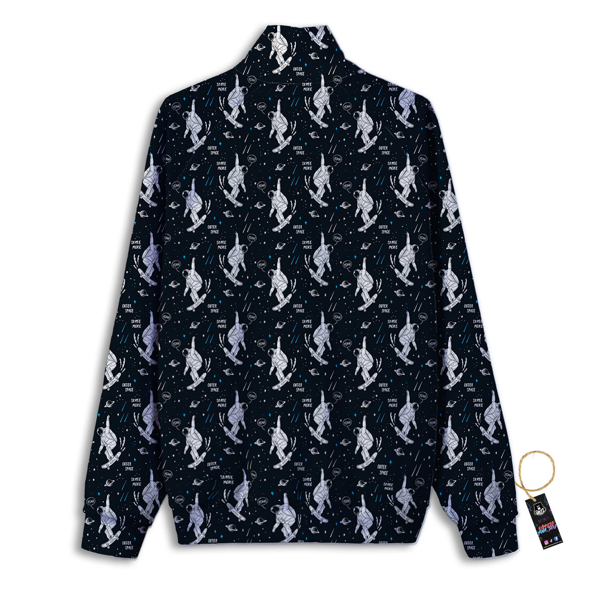 Astronaut Cute Print Pattern Track Jacket-grizzshop
