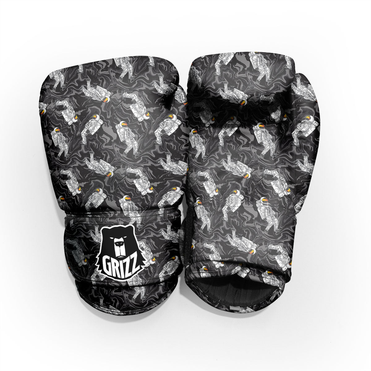 Astronaut Floating In Space Print Pro Boxing Glove