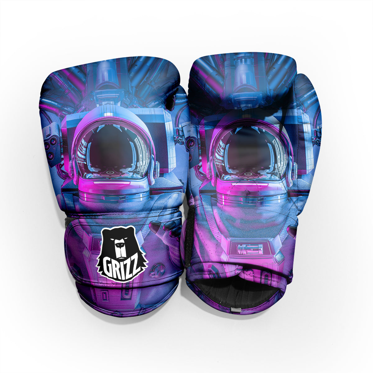 Astronaut Futuristic Print Pro Boxing Glove
