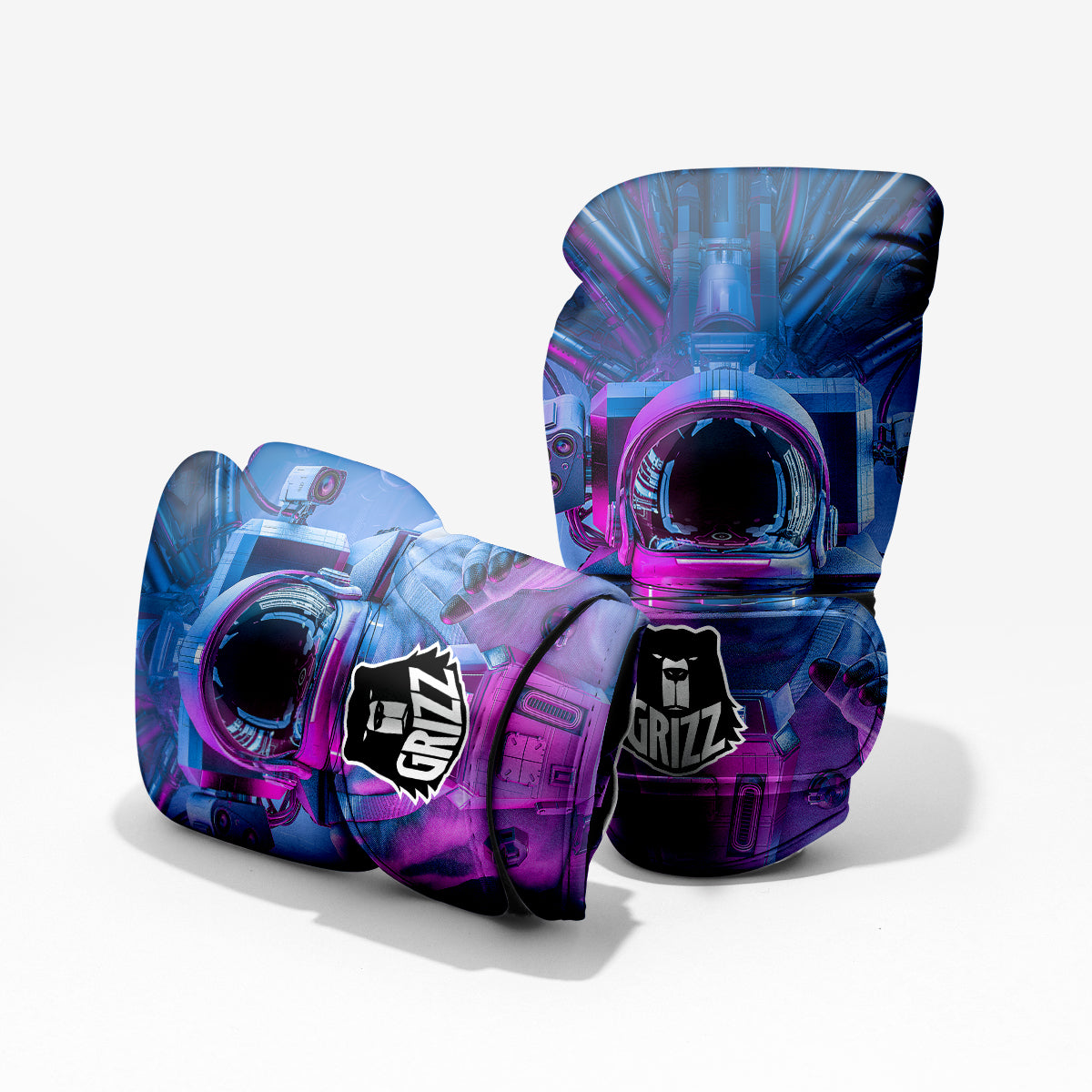 Astronaut Futuristic Print Pro Boxing Glove