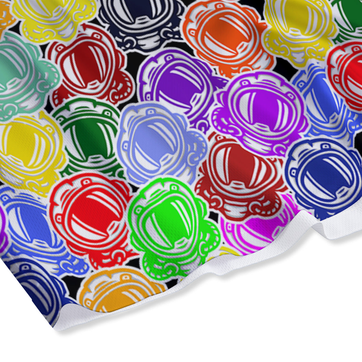 Bullseye Target Grunge Print Mesh Shorts