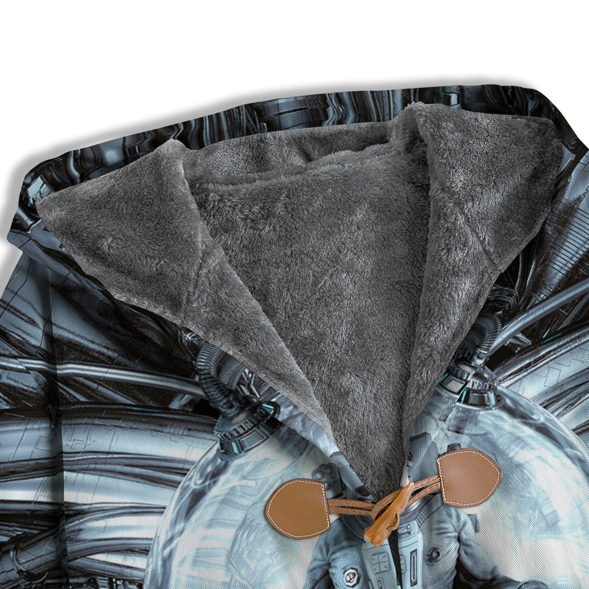 Astronaut In Machine Print Men's Windbreaker Jacket-grizzshop