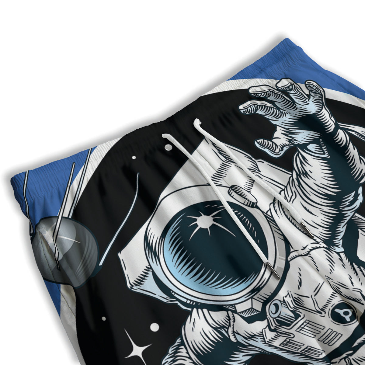 Astronaut In The Space Print Men's Athletic Shorts