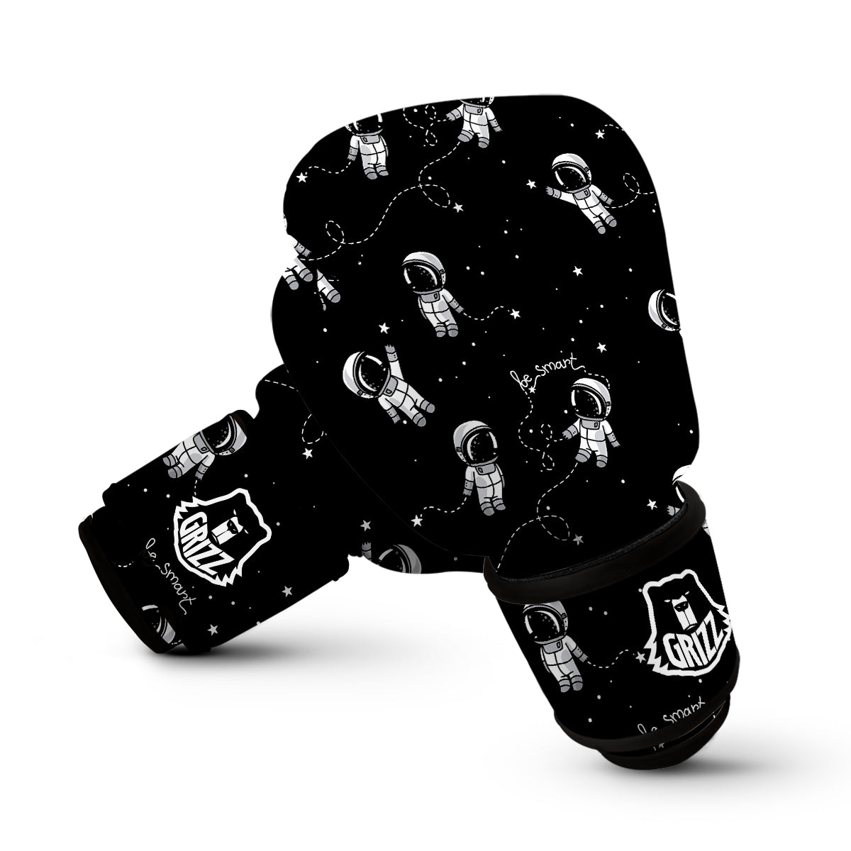 Astronaut Pattern Print Boxing Gloves-grizzshop