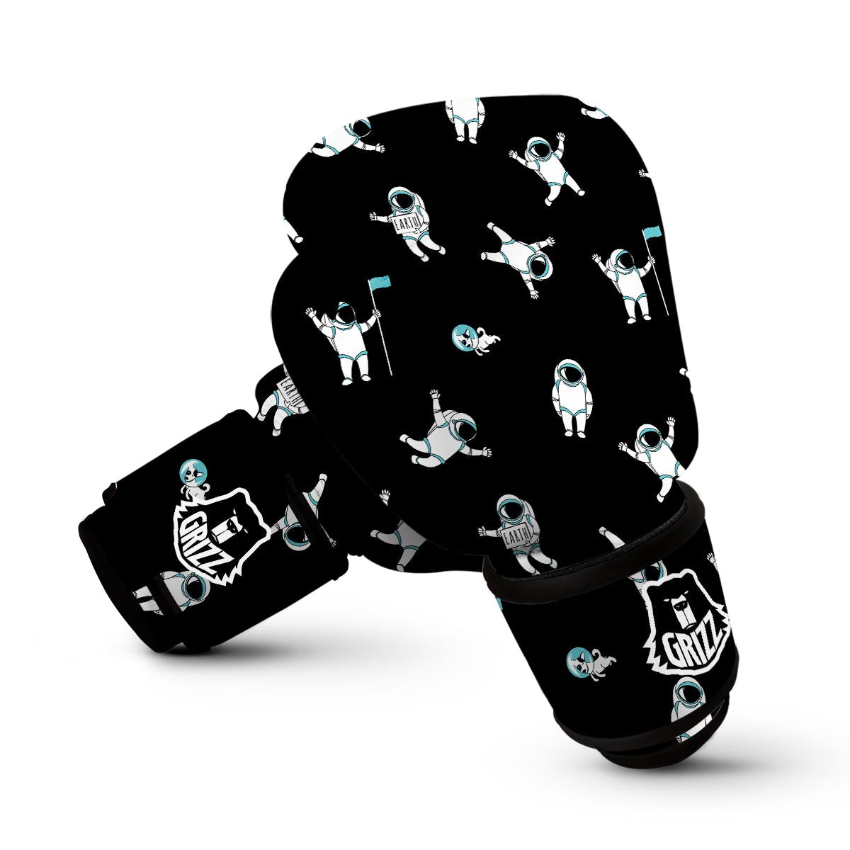 Astronaut Print Pattern Boxing Gloves-grizzshop