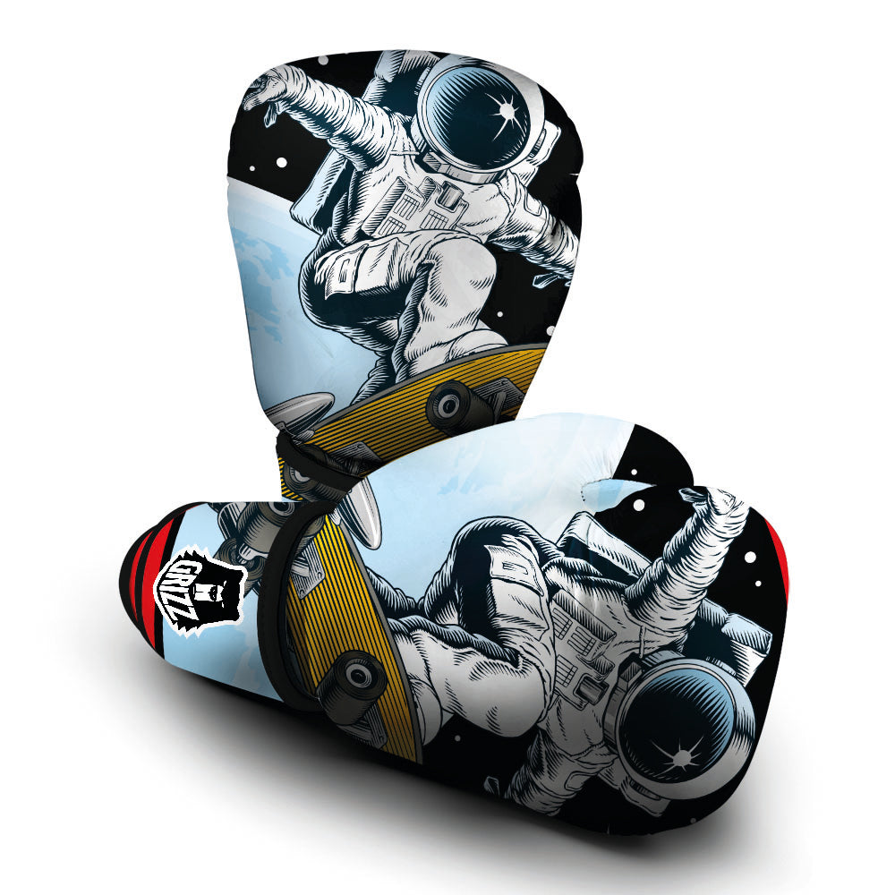 Astronaut Skateboard Print Boxing Gloves-grizzshop