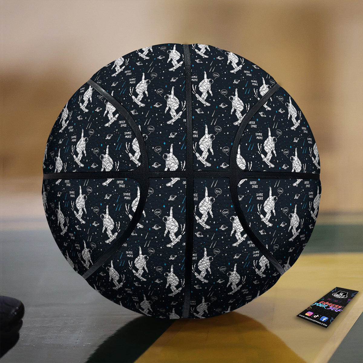 Astronaut Cute Print Pattern Basketball