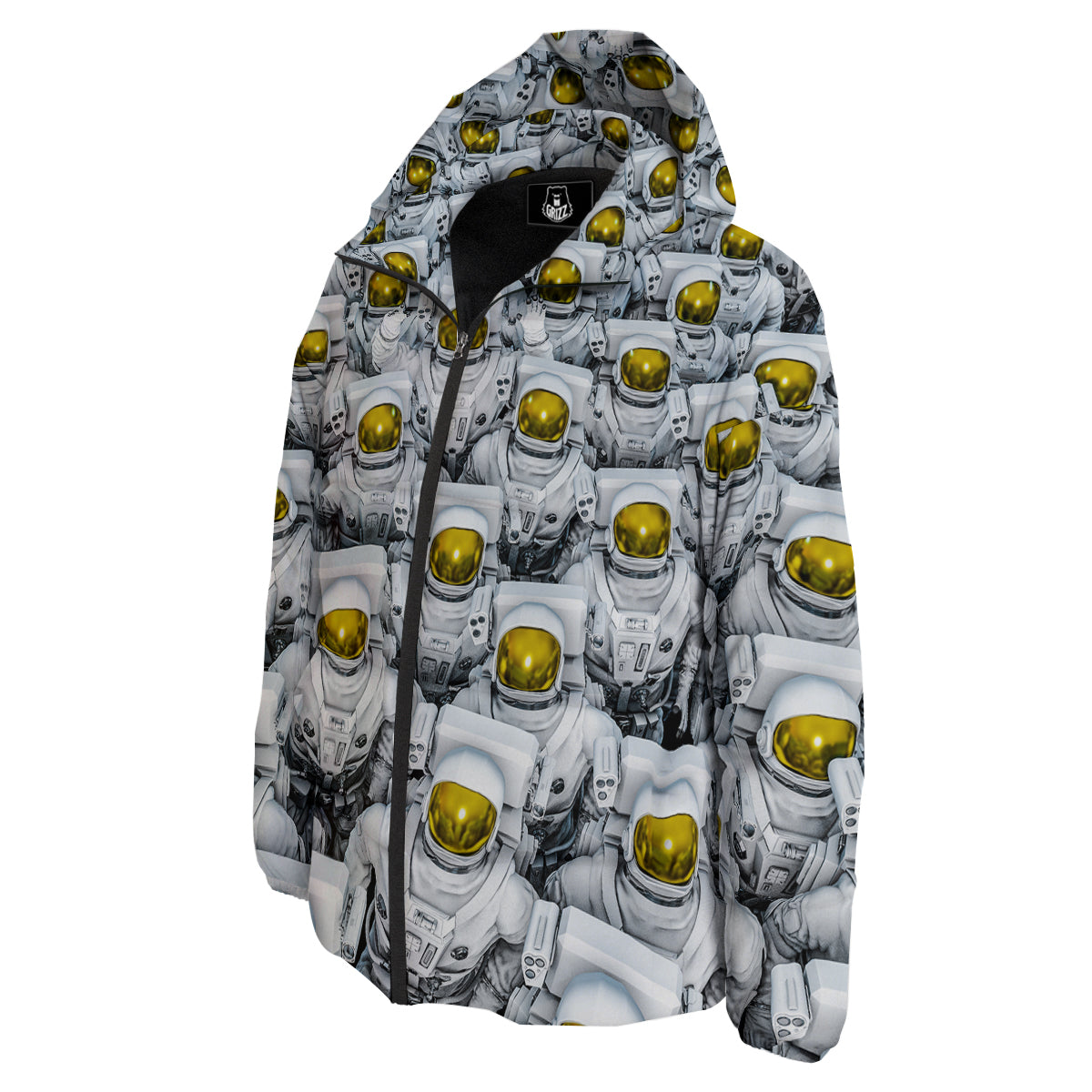 Astronauts Group Print Down Jacket-grizzshop